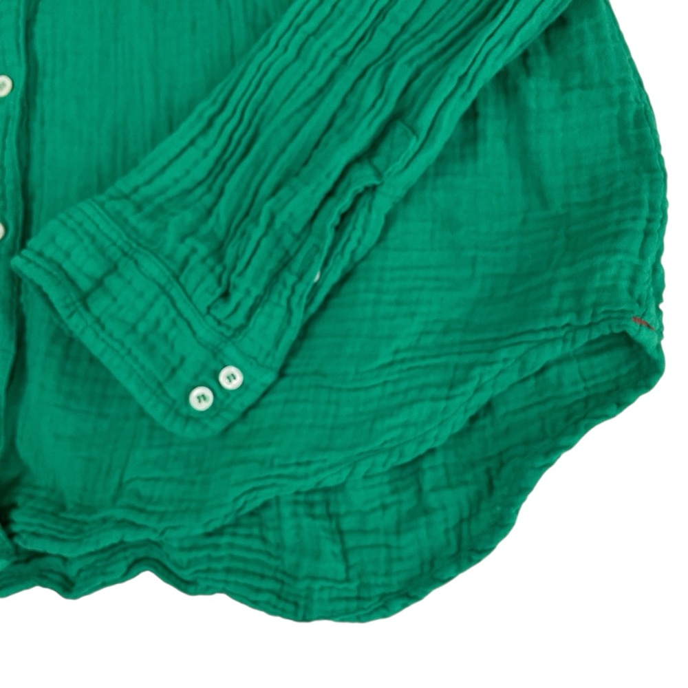 XiRENA Chelsea Gauze Scout Button Down Shirt Apple Green Large - Picture 8 of 14